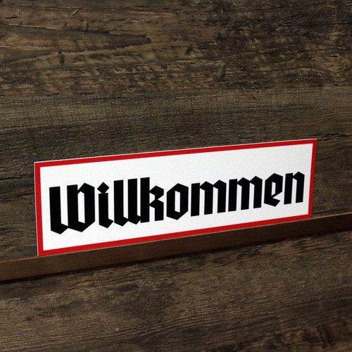 Schild willkommen wegweiser - schild,