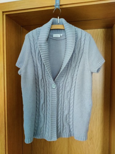 Damen strickweste grau größe - damen,