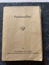 Postleitzahlenbuch Deutschland 1961 / Bundesministerium Post- und Fernmeldewesen