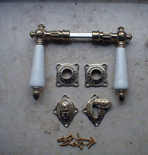 Türdrücker BB Rosetten Türgriffe Drückergarnitur Messing Poliert Tür Klinke W2P