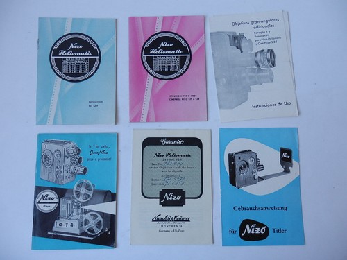 Nizo heliomatic kamera katalog - nizo,