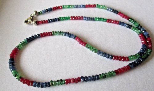 Collier kette rubin saphir - rubin,,
