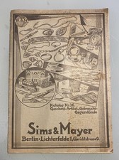 1934 Katalog Sims&Mayer