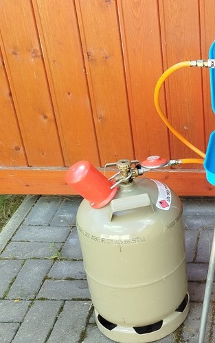 Gasflasche grau leer - kg,