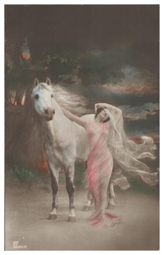 Xx1534 junge frau mit pferd - xx1534/,