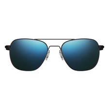 Randolph Aviator - Matte Black | Cobalt (Polarized)