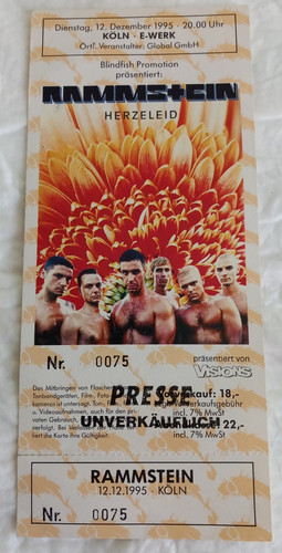 Rammstein herzeleid tour - rammstein, /