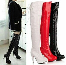 Sexy Damen Plateau Boots