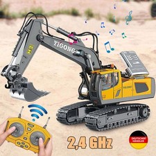 Ferngesteuerter Bagger Spielzeug für Kinder Auto Traktor RC mit Licht und Sound