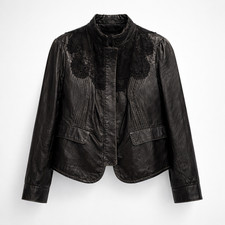 Echtleder jacke damen schwarz - echtleder,