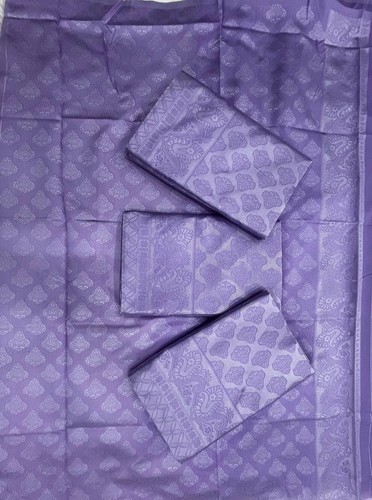 Lavendel lichi seide saree - lichi, mit