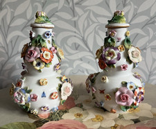 2x Blumen verkrustete