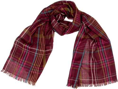 Schal karo tartan wolle - karo, 50%
