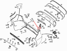 MB B W246 Stoßfänger hinten