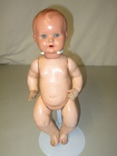 Puppe antik Rarität Junge Babypuppe Spielzeug Komposit Pappmaché Schildkröt