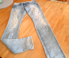Damen Jeans Skinny  Gr. S/36  Used Optik „zerissen“