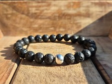 Lavastein Armband 925 Silber