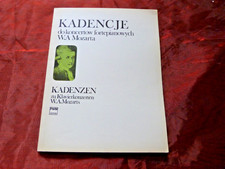 MOZART Kadenzen zu Klavierkonzerten Noten für Klavier I eigene Kadenzen