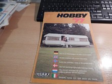 Werbeblatt Informationsblatt Wohnwagen Hobby  77