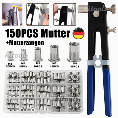 150x einnietmuttern m8 - 150x, m3-m8