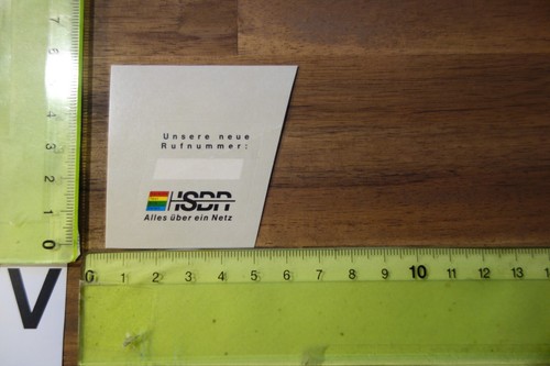 Alter aufkleber post telefon - post,