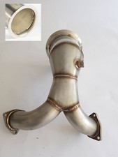 Tuning DOWNPIPE HOSENROHR  AUDI S4 S5 B9 3,0 TFSI mit 200Zeller Kat kein HJS