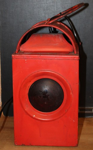 Rote eisenbahnlampe - rote,