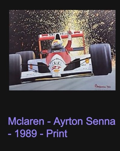 Handsignierter mclaren ayrton - handsignierter,