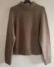 Hessnatur Pullover, Größe S, aus Schurwolle/Baumwolle, Farbe Camel-meliert.