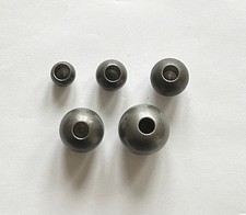 Stahlkugel Zierkugel Ø 20 25 30 35 40 mm mit Sackloch 12,3 mm Stahl S235JR roh