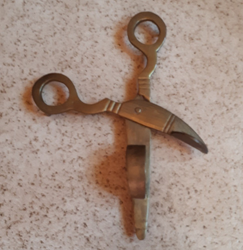 Dochtschere messing - , --