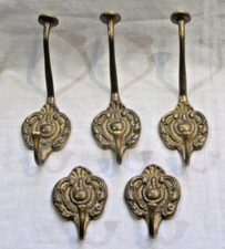 Wandhaken Kleiderhaken Huthaken 3 große + 2 keine Haken Messing Bronze