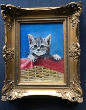 Ölbild Gemälde Katze 🐈 Im