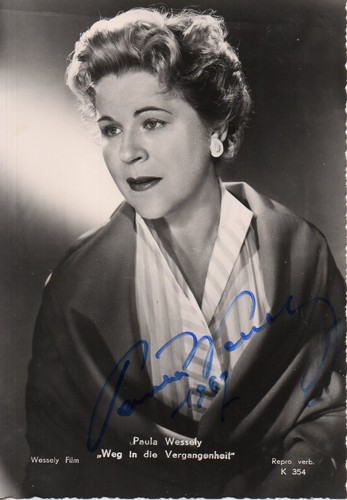 Autogramm paula wessely - -,