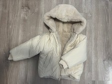 Baby Kinder Mädchen Winterjacke Wendejacke beige 92 ungetragen ?