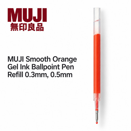 Muji glatt orange gel tinte - gel,