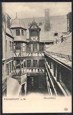 Ansichtskarte Alt-Frankfurt, Römerhöfchen 1903 