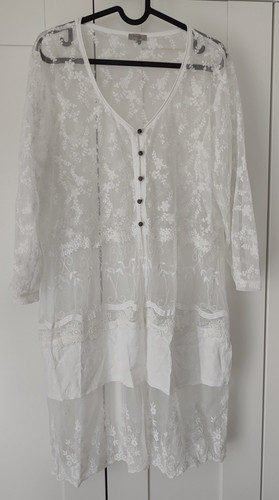 Spitzen jacke weiß tredy - spitzen,