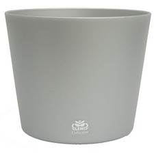 Kunststoff Flori-Übertopf Farbe silber
