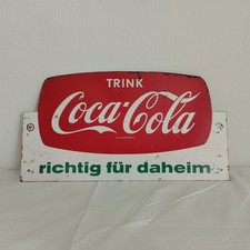 Coca-Cola Emailleschild Werbung 60er 60svintage