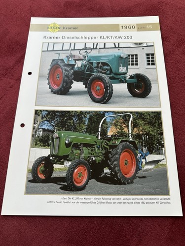 Kramer traktor dieselschlepper - kramer,