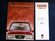 Suzuki Vitara 2.0 Prospekt 07.1997 Limousine und Cabrio + Preisliste