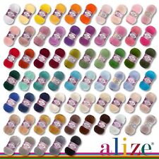 Alize 5 x 100 g Cotton Gold Wolle Baumwolle Sommerwolle Garn Amigurumi 65 Farben