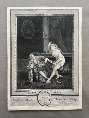 Der hausschuh alte gravur - alte,