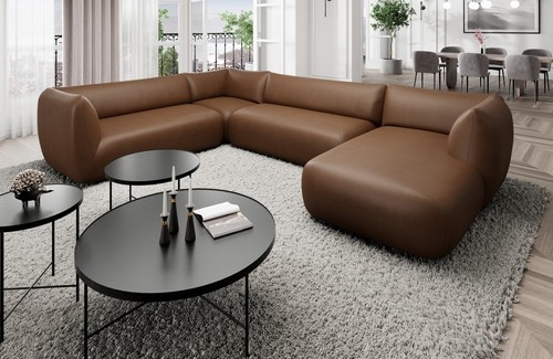 Sofa leder wohnlandschaft - leder,