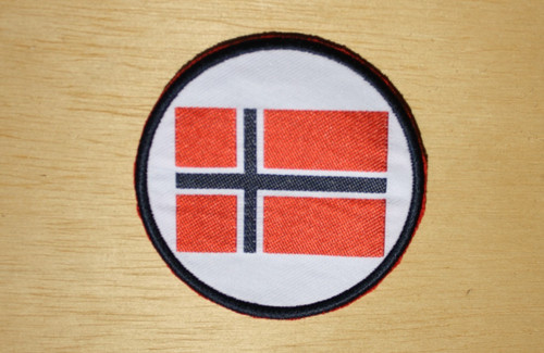 Aufnäher norwegen rund - rund,