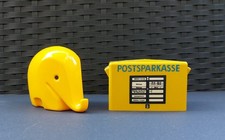 Spardosen 2 Stck  Colani Drumbo Elefant  und Postsparkasse / Briefkasten 1964