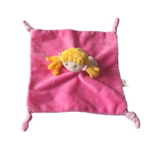 WIE NEU * Toy Place Müller Schutzengel Engel rosa gelb Schmusetuch Schnuffeltuch