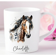 Appaloosa Schecke Schimmel Pferd- Personalisierte Tasse mit Wunschname/Text