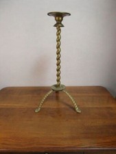 Kerzenständer Kandelaber Kirche Antik England Messing Bronze Unikat Twist 28e5